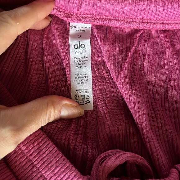 High Waist Ribbed Whisper Pants - Picture 7 of 9